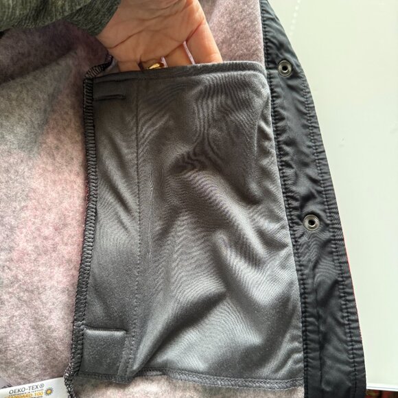 Lands' End red and black buffalo plaid snap front jacket XS 2-4 - Picture 8 of 10